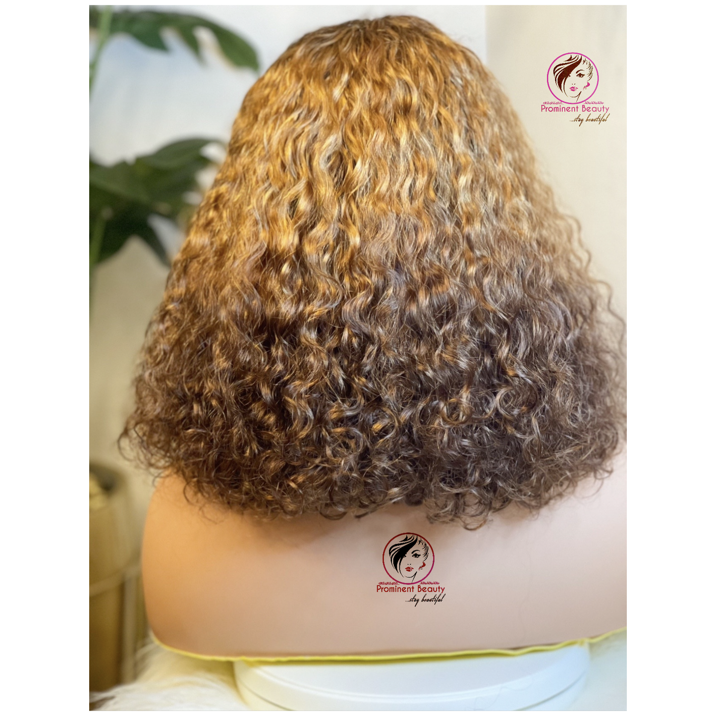 Short Curly Ombre Human Hair