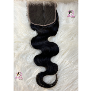 4 by 4 hd lace human hair closure