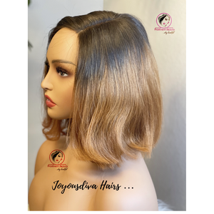 Ombre Short Human Hair Wig