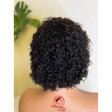 Joyousdiva short curly human hair wig