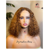 Short Curly Ombre  Human Hair