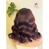 Joyousdiva wine ombre wavy wig