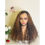 Brown Curly Human Hair Wig