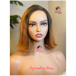 Ombre Short Human Hair Wig