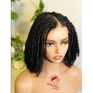 Short curly bob wig