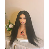 Glueless Natural Afro Straight Wig