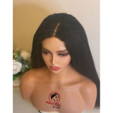 Glueless Natural Afro Straight Wig