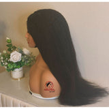 Glueless Natural Afro Straight Wig